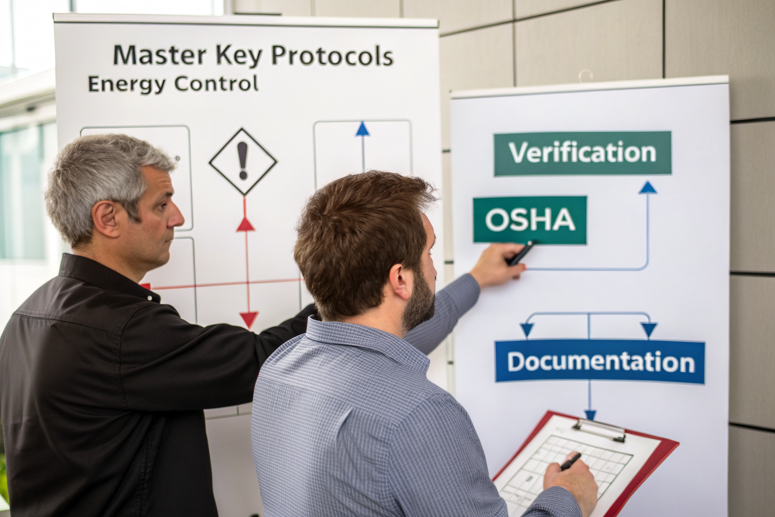 Procedural diagram of master key protocol integration into energy control systems.