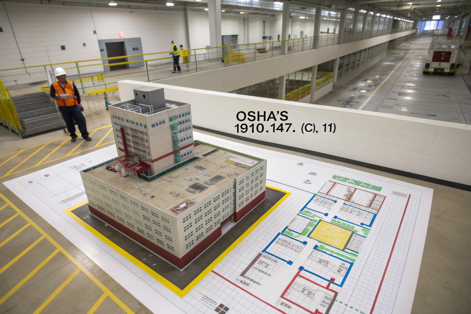 Architectural layers of an energy control program with OSHA 1910.147(c)(1).